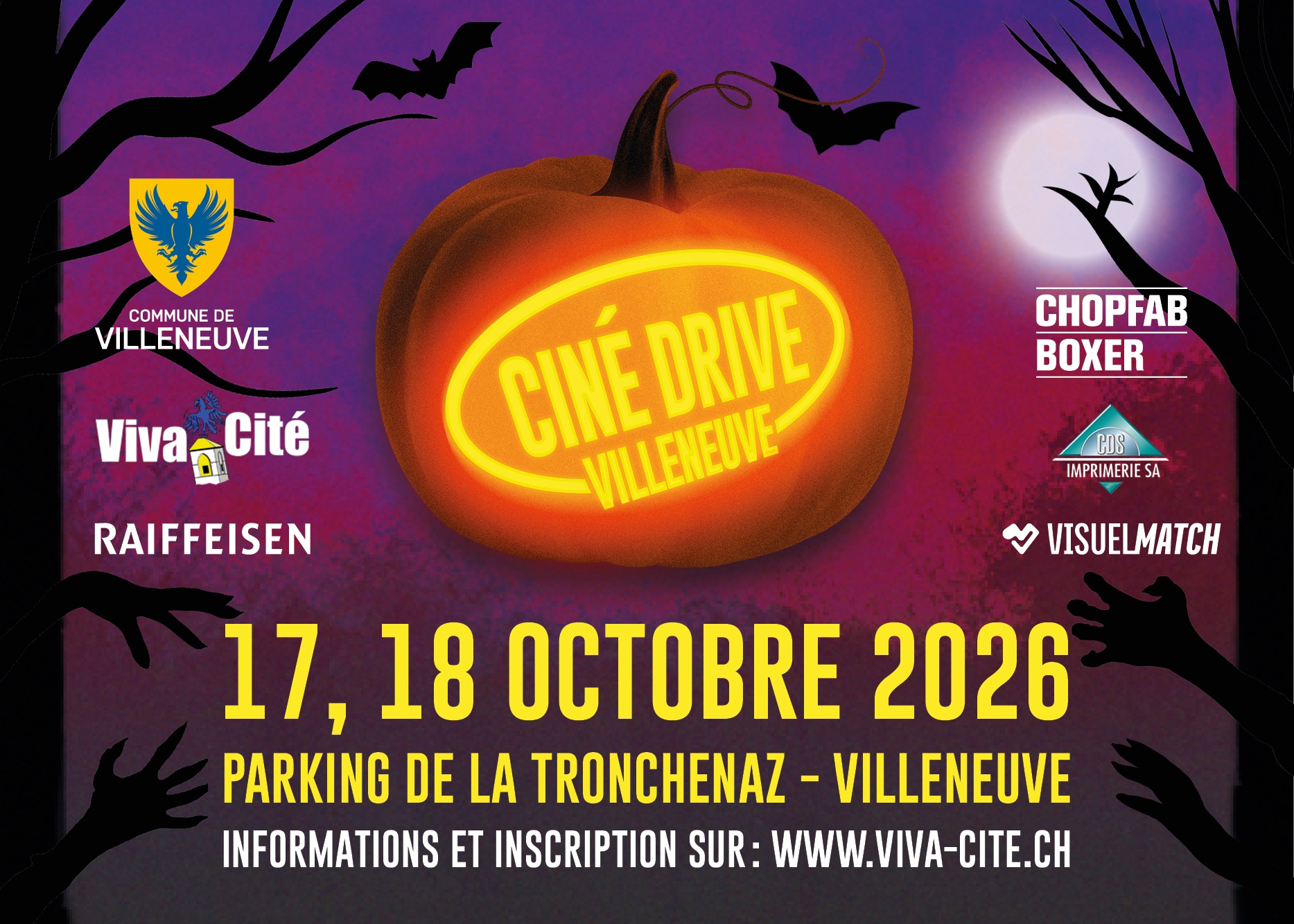 Affiche Ciné Drive Villeneuve des 17 et 18 octobre 2026